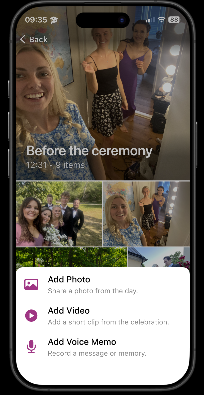 婚礼记忆共创App